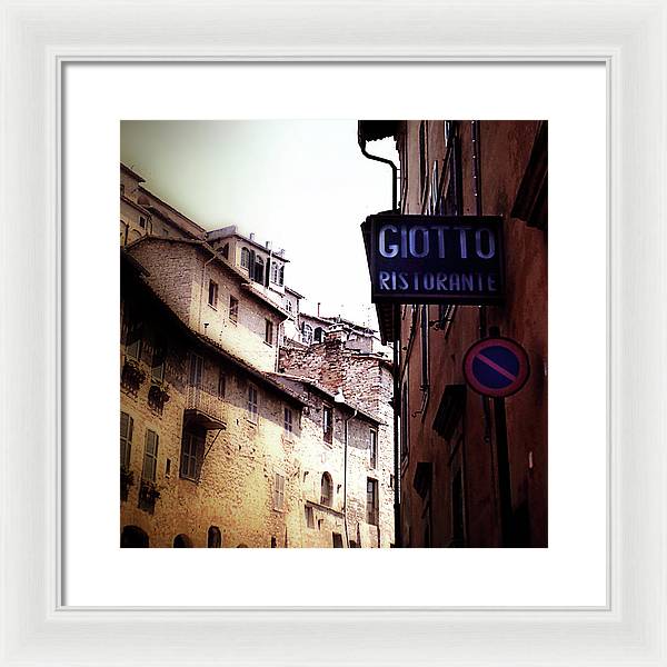 Vintage Italian Restaurant - Framed Print