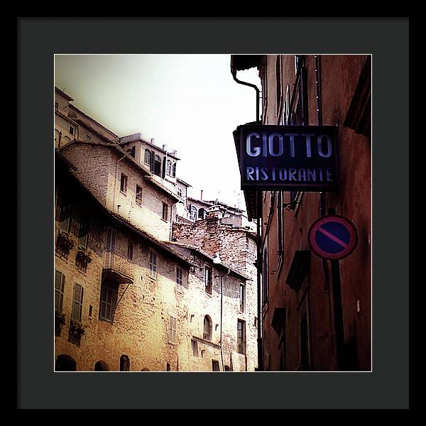 Vintage Italian Restaurant - Framed Print