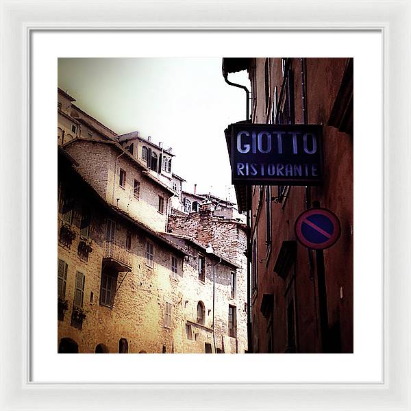 Vintage Italian Restaurant - Framed Print