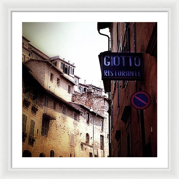 Vintage Italian Restaurant - Framed Print