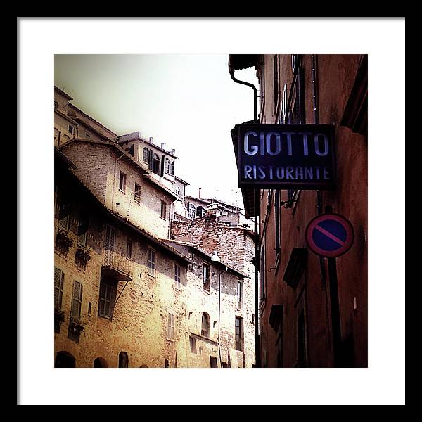 Vintage Italian Restaurant - Framed Print