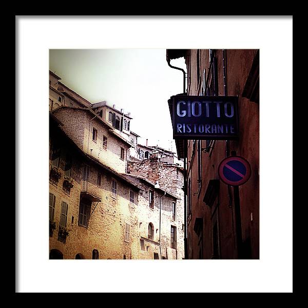 Vintage Italian Restaurant - Framed Print