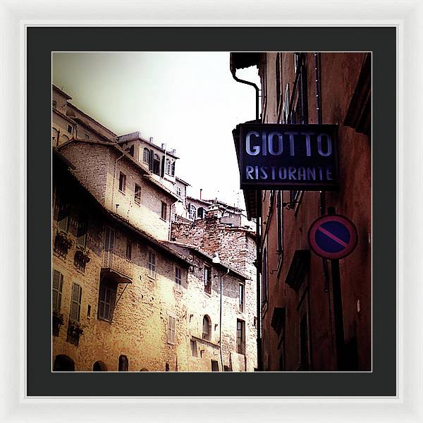 Vintage Italian Restaurant - Framed Print