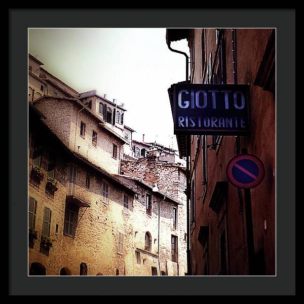 Vintage Italian Restaurant - Framed Print