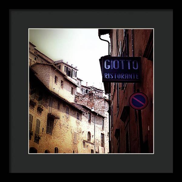 Vintage Italian Restaurant - Framed Print