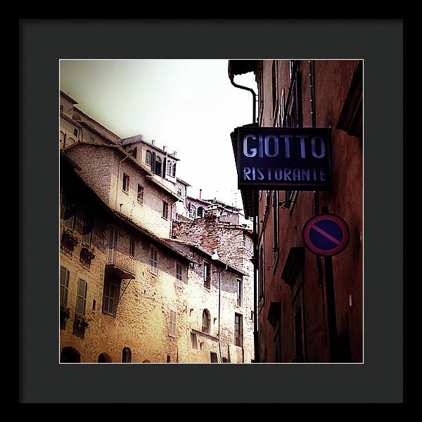 Vintage Italian Restaurant - Framed Print
