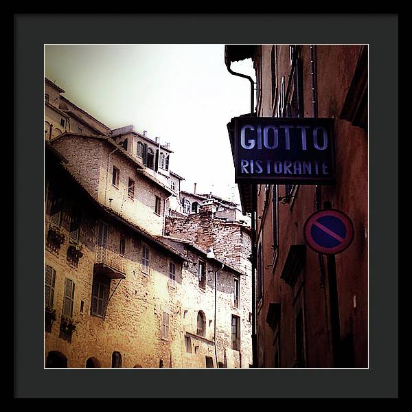 Vintage Italian Restaurant - Framed Print