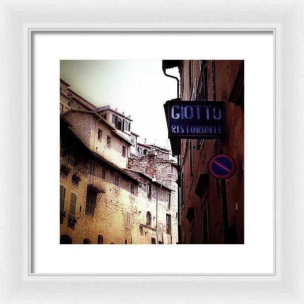 Vintage Italian Restaurant - Framed Print