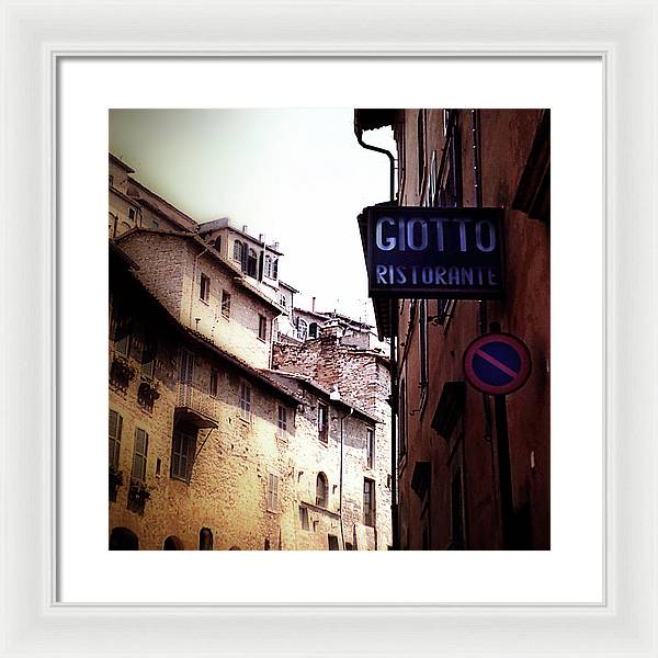 Vintage Italian Restaurant - Framed Print