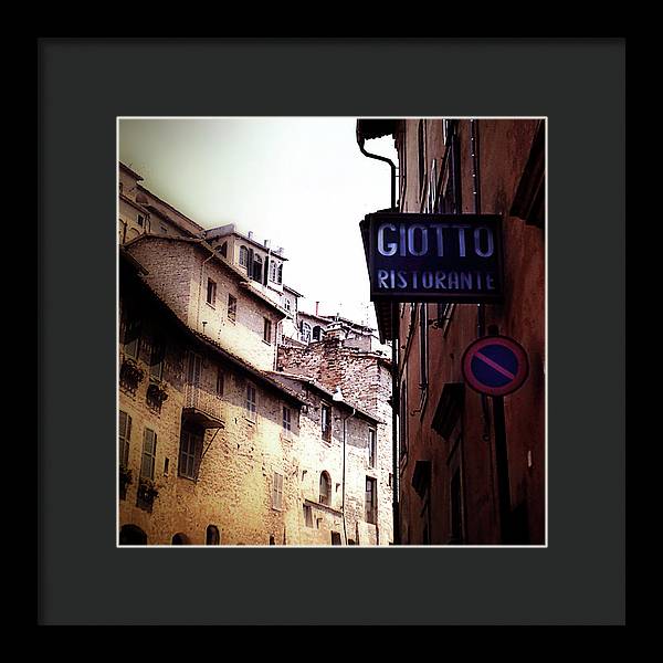 Vintage Italian Restaurant - Framed Print