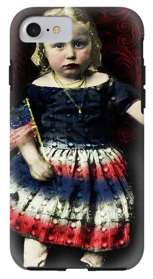 Vintage Patriotic Child - Phone Case