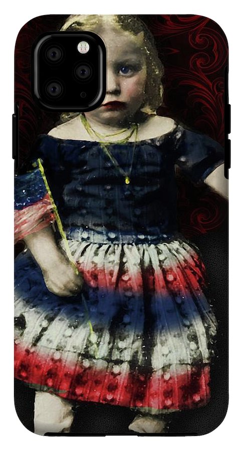Vintage Patriotic Child - Phone Case