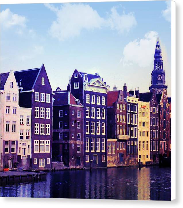 Vintage Travel Amsterdam - Canvas Print