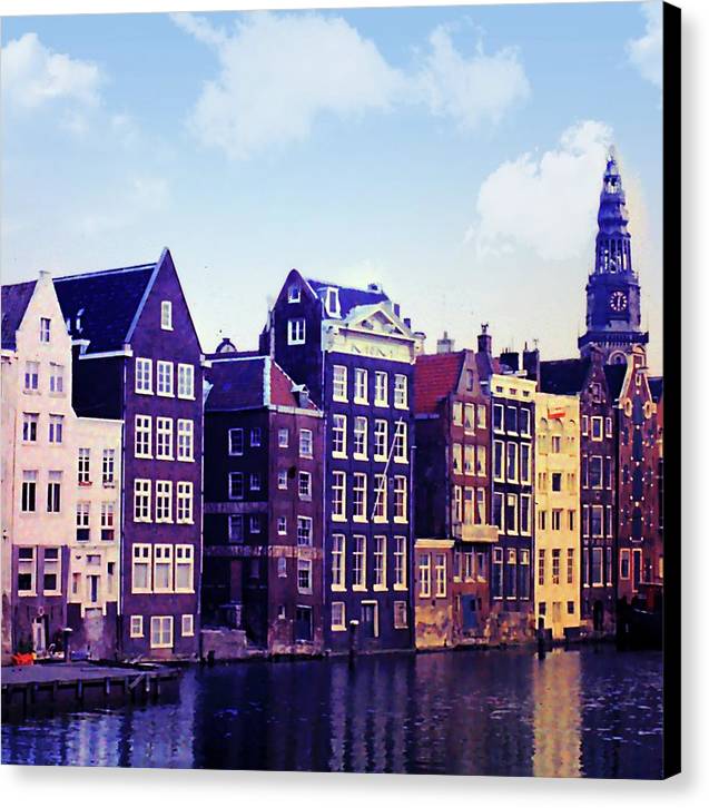 Vintage Travel Amsterdam - Canvas Print