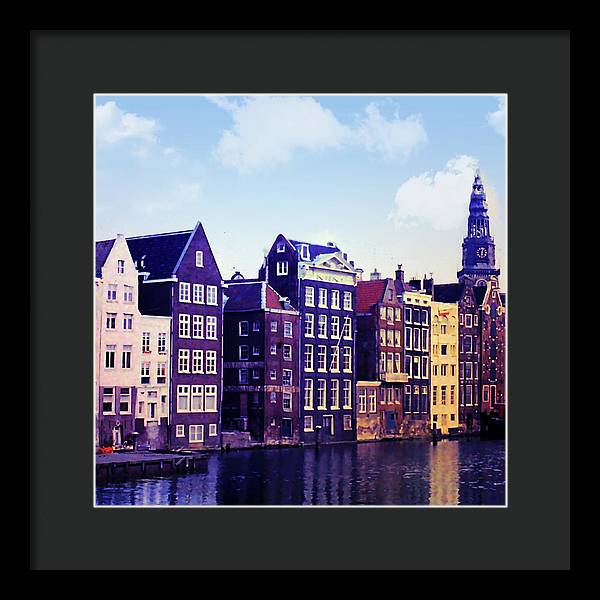 Vintage Travel Amsterdam - Framed Print