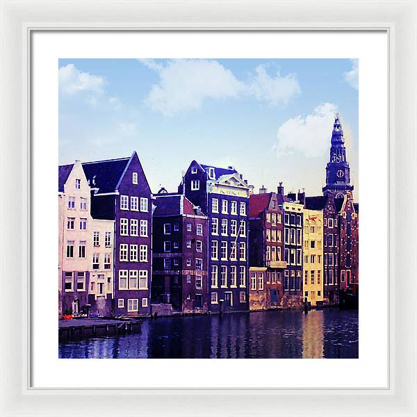 Vintage Travel Amsterdam - Framed Print