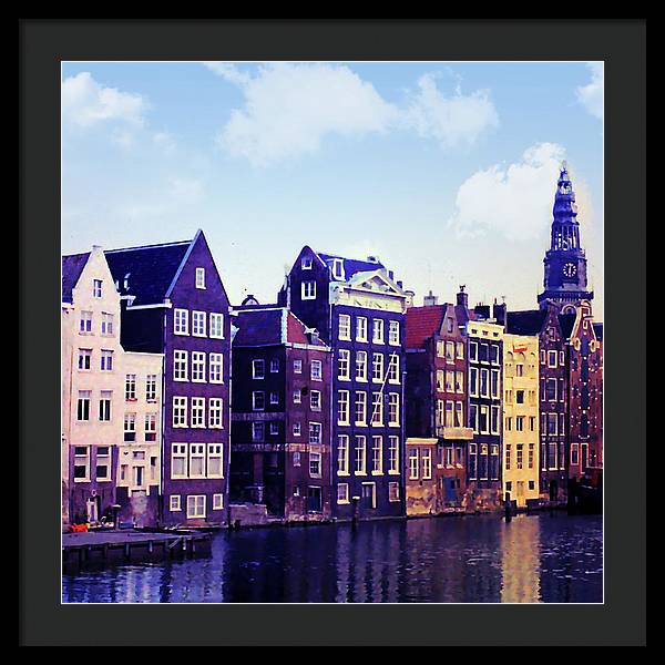 Vintage Travel Amsterdam - Framed Print