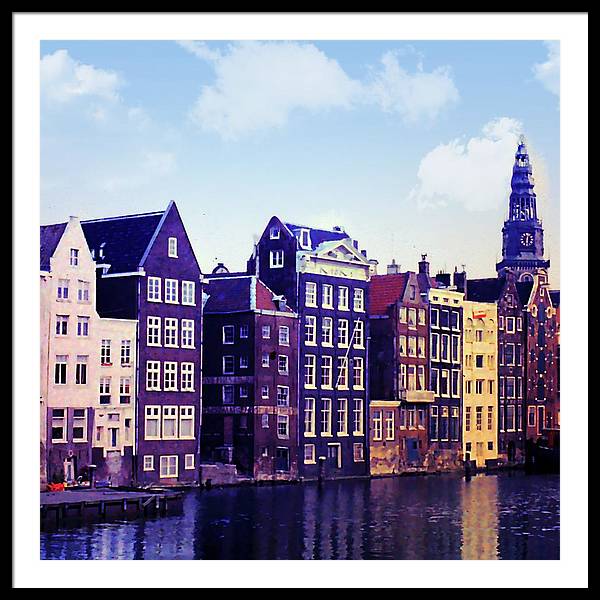 Vintage Travel Amsterdam - Framed Print