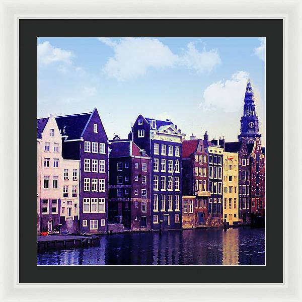 Vintage Travel Amsterdam - Framed Print
