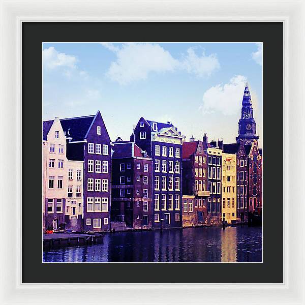 Vintage Travel Amsterdam - Framed Print
