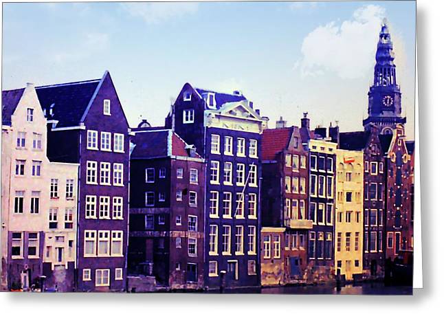 Vintage Travel Amsterdam - Greeting Card