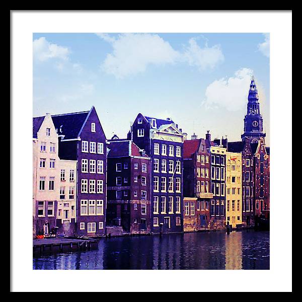 Vintage Travel Amsterdam - Framed Print