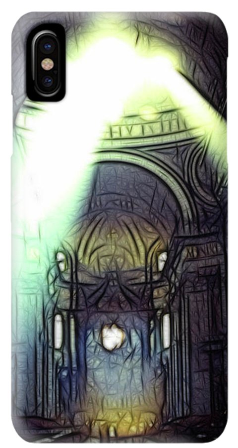 Vintage Travel Cathedral Light Show - Phone Case