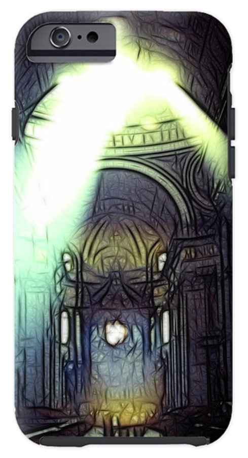 Vintage Travel Cathedral Light Show - Phone Case
