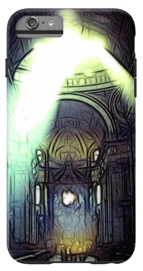 Vintage Travel Cathedral Light Show - Phone Case