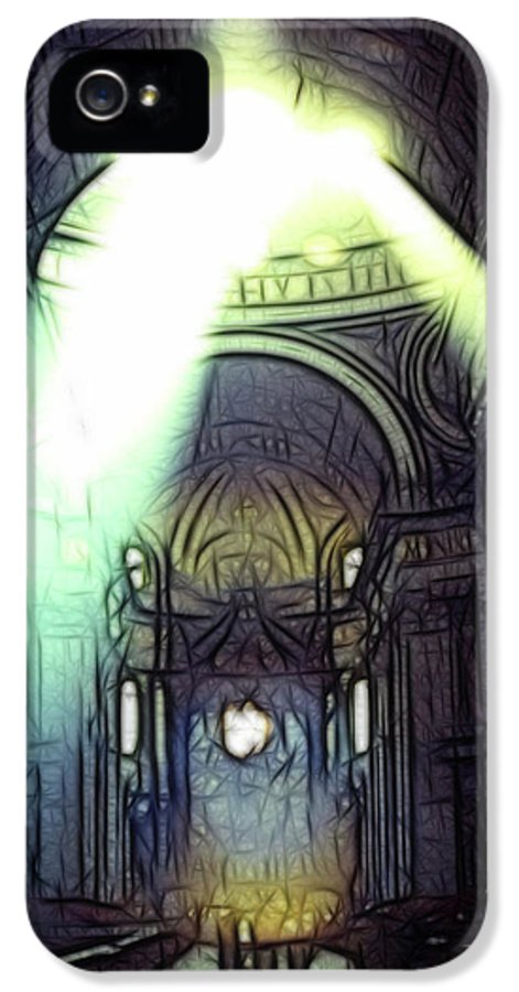 Vintage Travel Cathedral Light Show - Phone Case