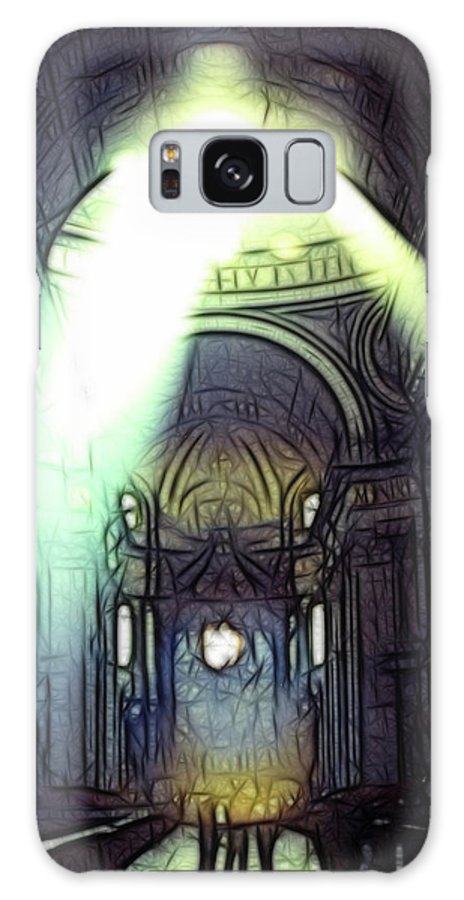 Vintage Travel Cathedral Light Show - Phone Case
