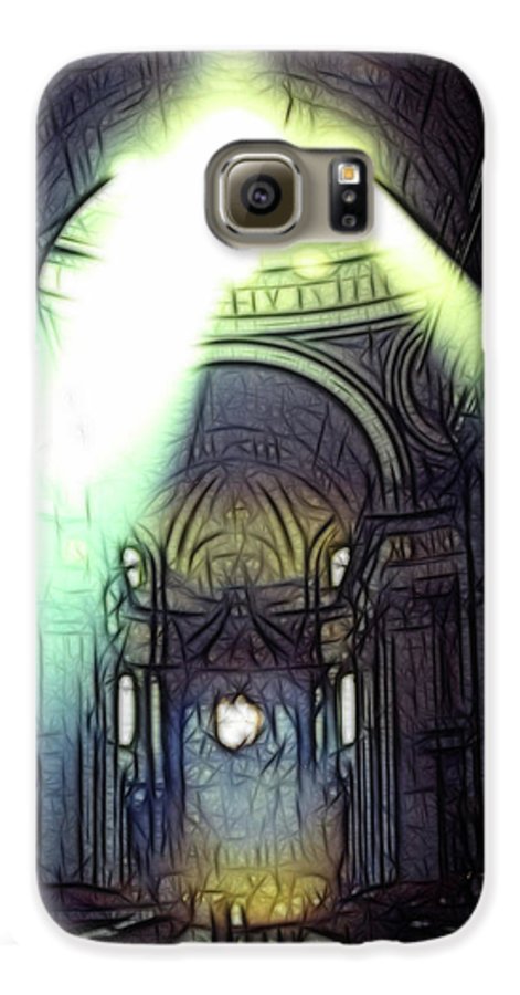 Vintage Travel Cathedral Light Show - Phone Case