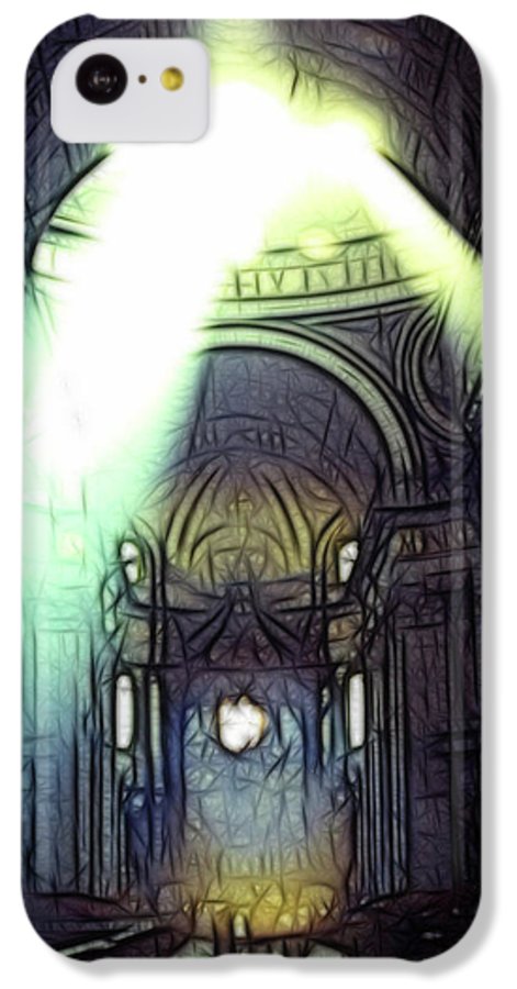 Vintage Travel Cathedral Light Show - Phone Case