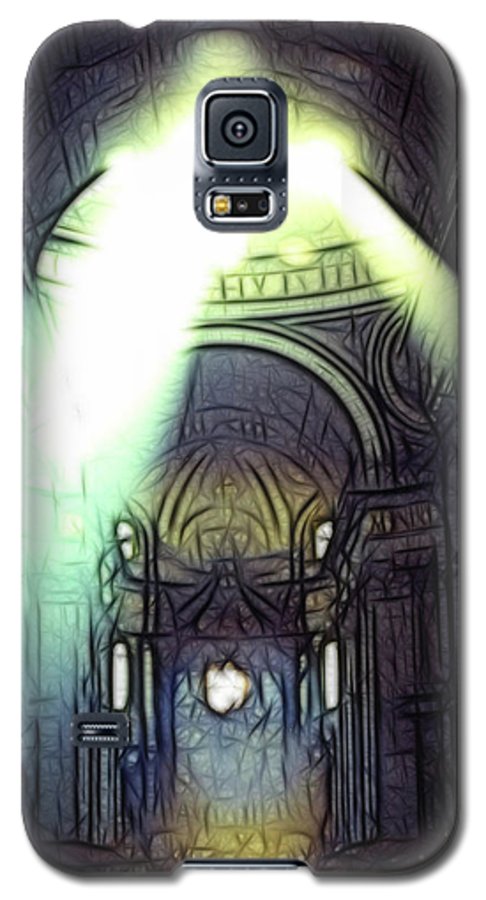 Vintage Travel Cathedral Light Show - Phone Case