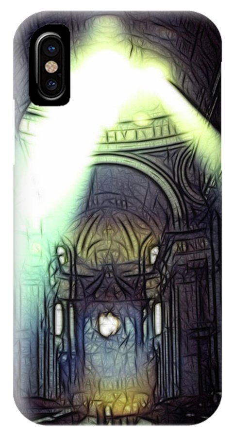 Vintage Travel Cathedral Light Show - Phone Case