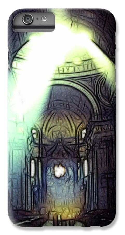 Vintage Travel Cathedral Light Show - Phone Case