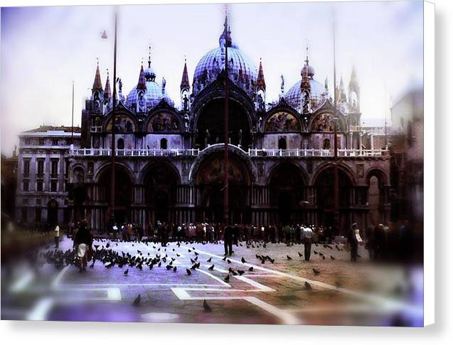 Vintage Travel Cathedral San Marco - Canvas Print
