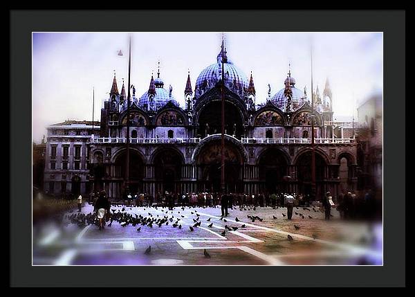 Vintage Travel Cathedral San Marco - Framed Print