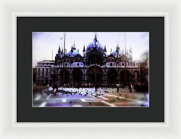 Vintage Travel Cathedral San Marco - Framed Print