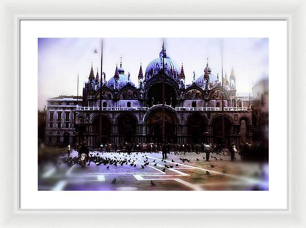 Vintage Travel Cathedral San Marco - Framed Print