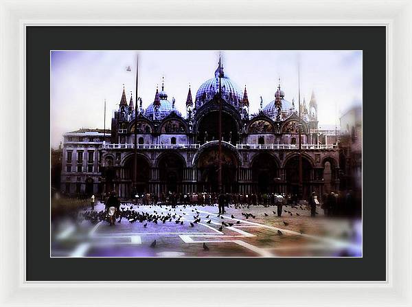 Vintage Travel Cathedral San Marco - Framed Print