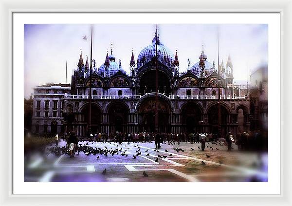 Vintage Travel Cathedral San Marco - Framed Print