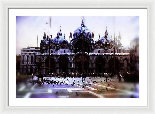 Vintage Travel Cathedral San Marco - Framed Print