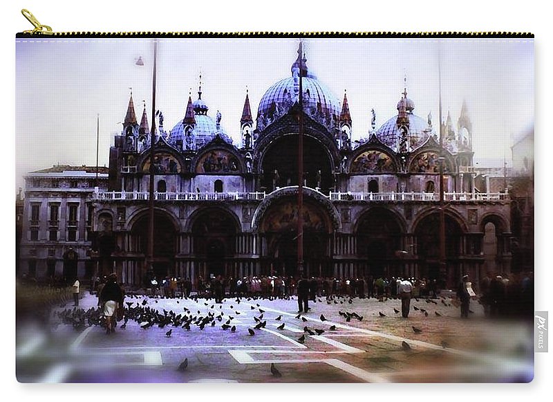 Vintage Travel Cathedral San Marco - Carry-All Pouch