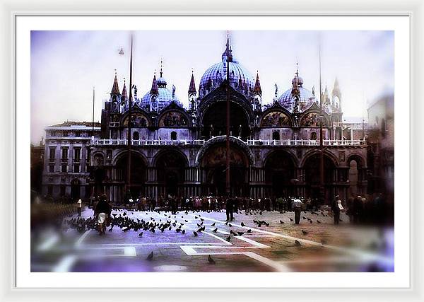Vintage Travel Cathedral San Marco - Framed Print