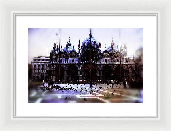 Vintage Travel Cathedral San Marco - Framed Print