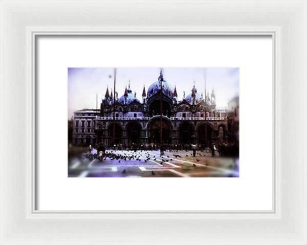 Vintage Travel Cathedral San Marco - Framed Print