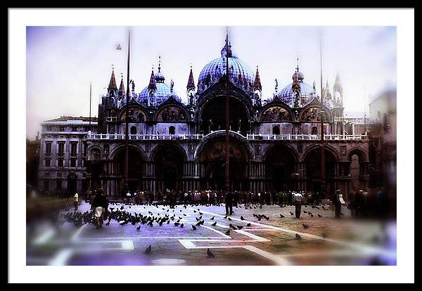 Vintage Travel Cathedral San Marco - Framed Print