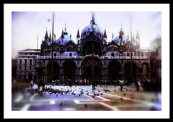 Vintage Travel Cathedral San Marco - Framed Print