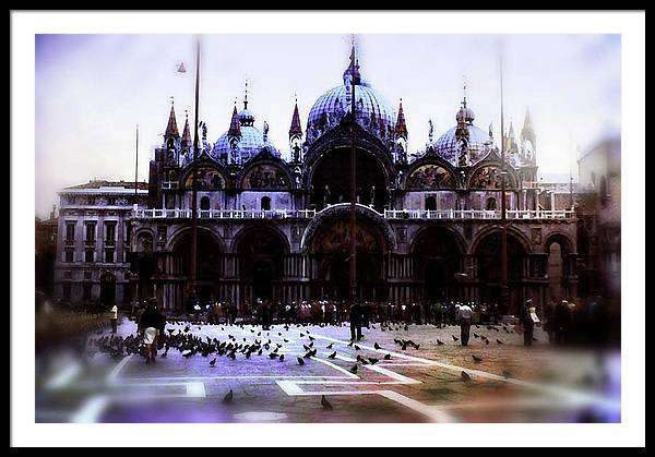 Vintage Travel Cathedral San Marco - Framed Print